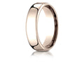 Benchmark® 14k Rose Gold 6.5mm European Comfort-fit™ Wedding Band / Ring