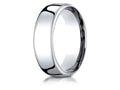 Benchmark® 14k White Gold 7.5mm European Comfort-fit Ring