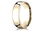 Benchmark® 10k White Gold 7.5mm European Comfort-fit Ring