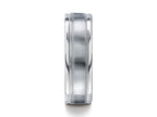 Benchmark® 7mm Comfort-fit Satin-finished With Milgrain Four-sided Carved Design Wedding Band Ring