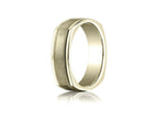 Benchmark® 7mm Comfort-fit Satin-finished With Milgrain Four-sided Carved Design Wedding Band Ring