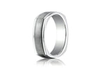 Benchmark® 7mm Comfort-fit Satin-finished With Milgrain Four-sided Carved Design Wedding Band Ring