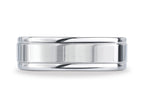 Benchmark® 7mm Comfort-fit High Polished Four-sided Carved Design Wedding Band Ring