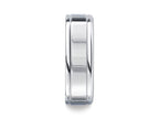 Benchmark® 7mm Comfort-fit High Polished Four-sided Carved Design Wedding Band Ring