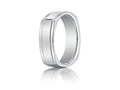 Benchmark® 7mm Comfort-fit High Polished Four-sided Carved Design Wedding Band Ring