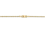 FJC Finejewelers 9 Inch 14k Yellow Gold 1.5mm bright-cut Extra-light Rope Chain Ankle Bracelet
