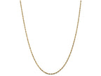 FJC Finejewelers 16 Inch 14k Yellow Gold 1.8mm Bright-cut Extra-light Rope Chain Necklace