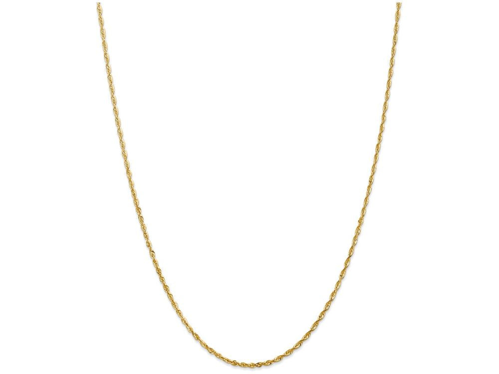 FJC Finejewelers 20 Inch 14k Yellow Gold 2.0mm Bright-cut Extra-light Rope Chain Necklace