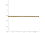 FJC Finejewelers 16 Inch 14k Yellow Gold 2.15mm Bright-cut Extra-light Rope Chain Necklace