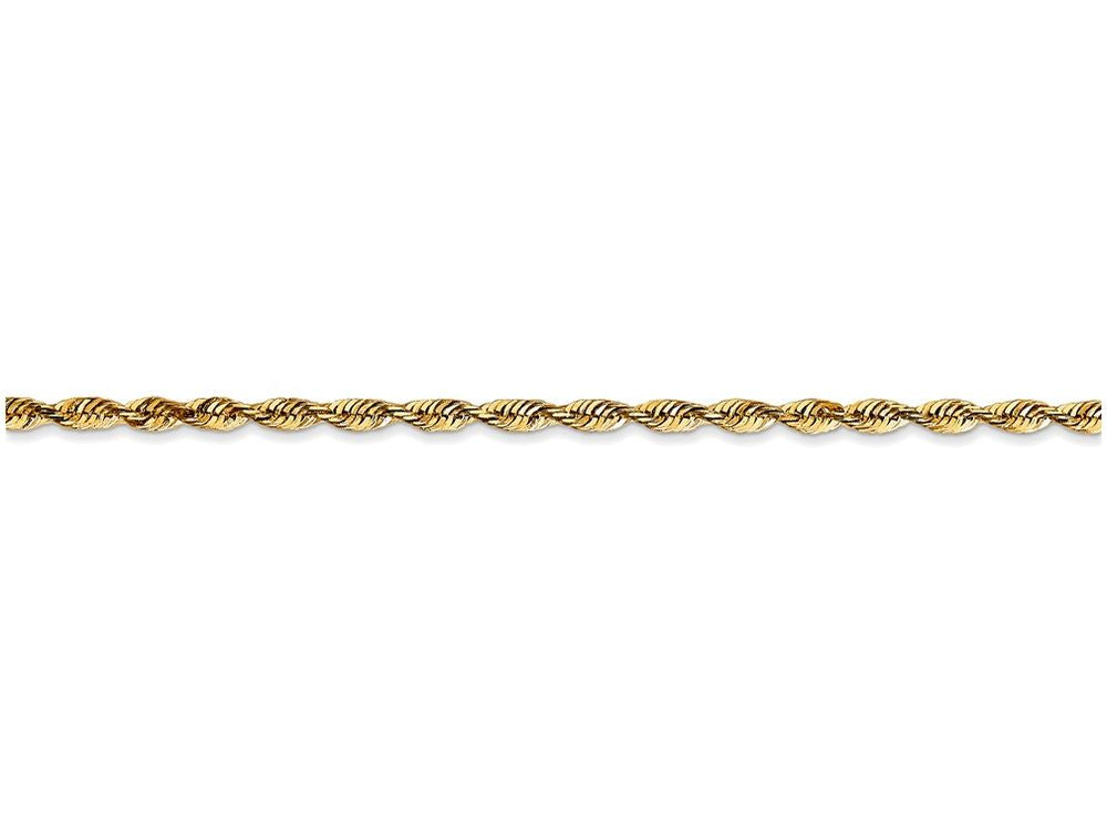FJC Finejewelers 20 Inch 14k Yellow Gold 2.15mm Bright-cut Extra-light Rope Chain Necklace
