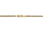 FJC Finejewelers 9 Inch 14k Yellow Gold 2.5mm Bright-cut Extra-light Rope Chain Ankle Bracelet