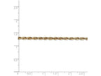 FJC Finejewelers 9 Inch 14k Yellow Gold 2.8mm Bright-cut Extra-light Rope Chain Ankle Bracelet