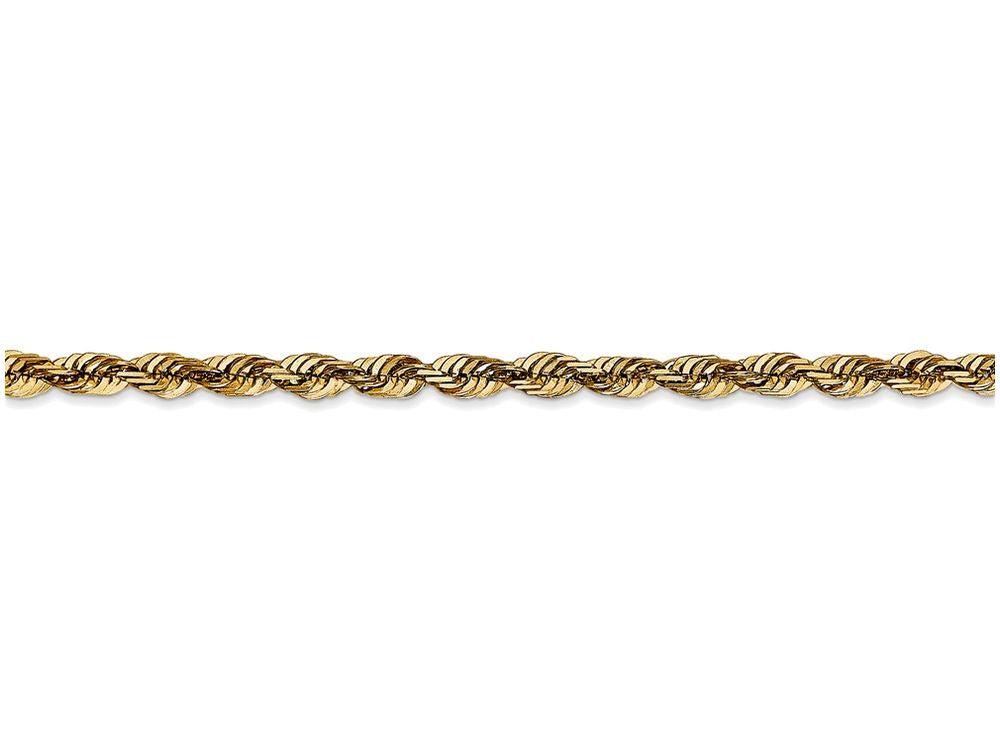 FJC Finejewelers 20 Inch 14k Yellow Gold 4mm Bright-cut Extra-light Rope Chain Necklace