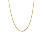 FJC Finejewelers 24 Inch 14k Yellow Gold 4mm Bright-cut Extra-light Rope Chain Necklace