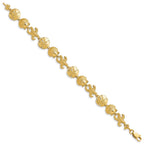 FJC Finejewelers 14k Yellow Gold Seashell Theme Bracelet