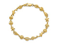 FJC Finejewelers 14k Yellow Gold Seashell Theme Bracelet