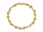 FJC Finejewelers 14k Yellow Gold Seashell Theme Bracelet