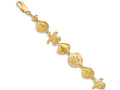 FJC Finejewelers 14k Yellow Gold Sea Life Bracelet