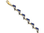 FJC Finejewelers Enamel Dolphin Link Bracelet