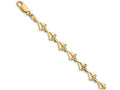FJC Finejewelers Mini Sailboat Link Bracelet 7 Inch x 6.8mm