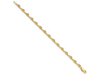 FJC Finejewelers 14k Yellow Gold Single Flip-flop Link Bracelet 7 Inches