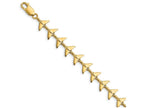FJC Finejewelers Whale Tail Link Bracelet
