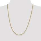 FJC Finejewelers 14 kt Yellow Gold 2.3mm Beveled Curb Chain