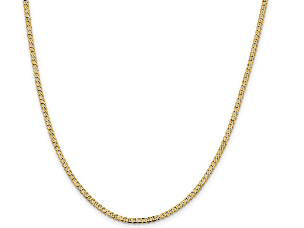 FJC Finejewelers 14 kt Yellow Gold 2.3mm Beveled Curb Chain
