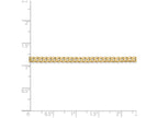 FJC Finejewelers 7 Inch 14k Yellow Gold 2.4mm Beveled Curb Chain Bracelet