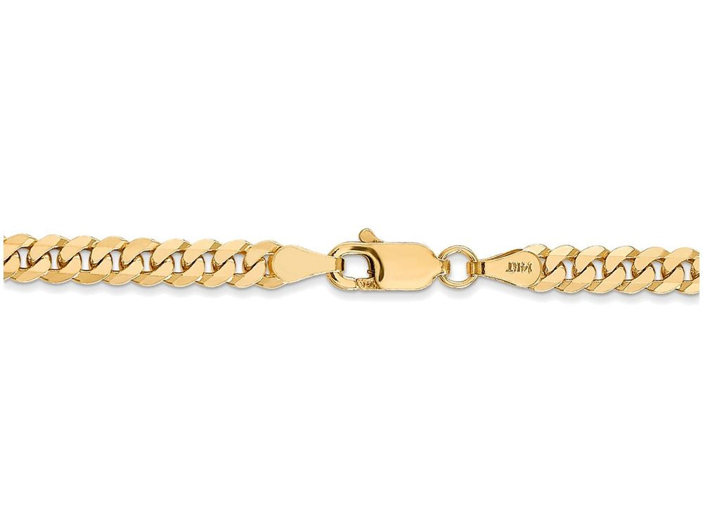 FJC Finejewelers 8 Inch 14k Yellow Gold 3.9mm Beveled Curb Chain Bracelet