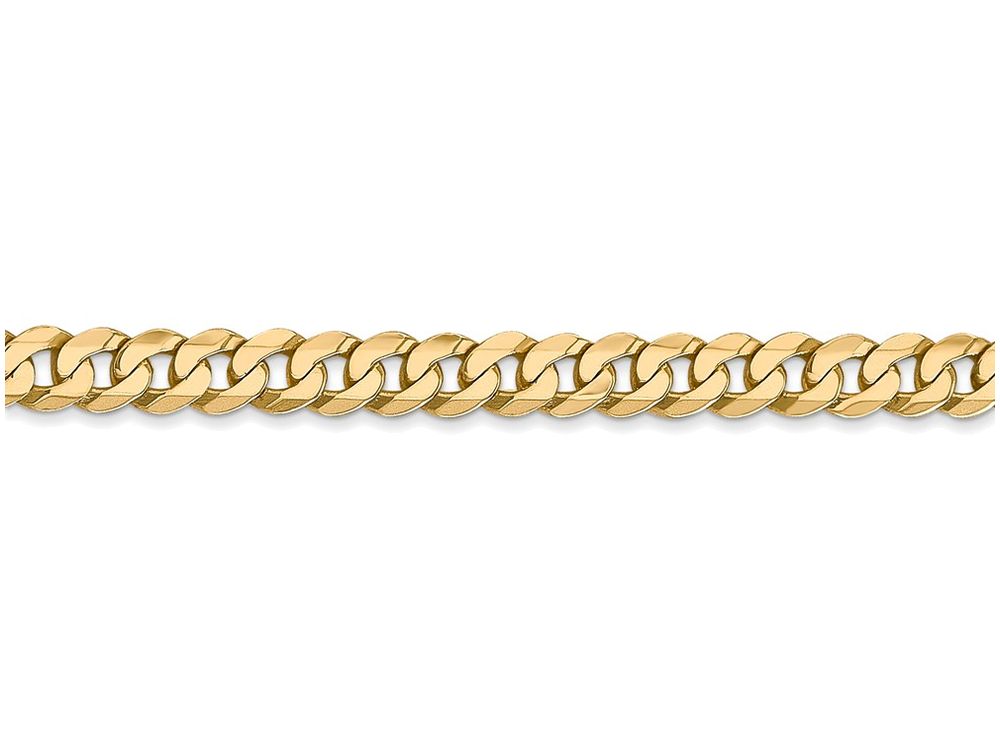 FJC Finejewelers 18 Inch 14k Yellow Gold 4.6mm Beveled Curb Chain Necklace