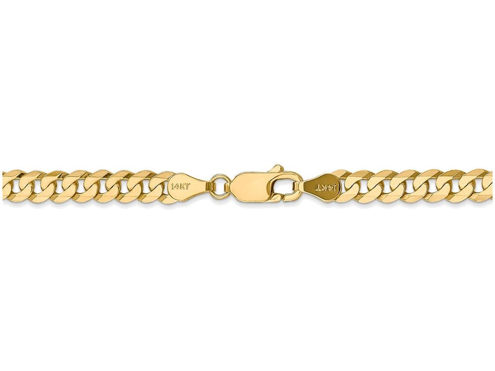 FJC Finejewelers 18 Inch 14k Yellow Gold 4.6mm Beveled Curb Chain Necklace