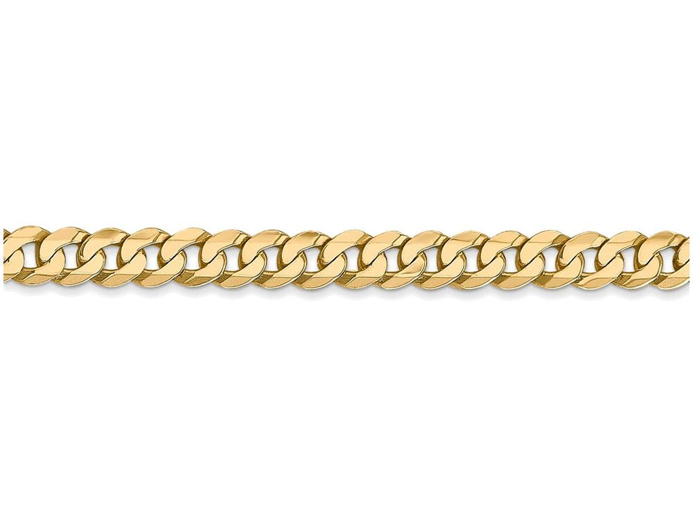 FJC Finejewelers 7 Inch 14k Yellow Gold 4.6mm Beveled Curb Chain Bracelet
