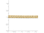 FJC Finejewelers 8 Inch 14k Yellow Gold 4.6mm Beveled Curb Chain Bracelet