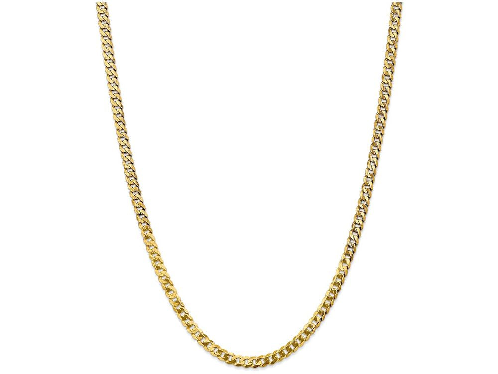 FJC Finejewelers 8 Inch 14k Yellow Gold 4.6mm Beveled Curb Chain Bracelet