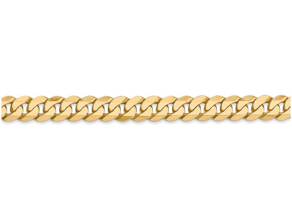 FJC Finejewelers 18 Inch 14k Yellow Gold 6.1mm Beveled Curb Chain Necklace
