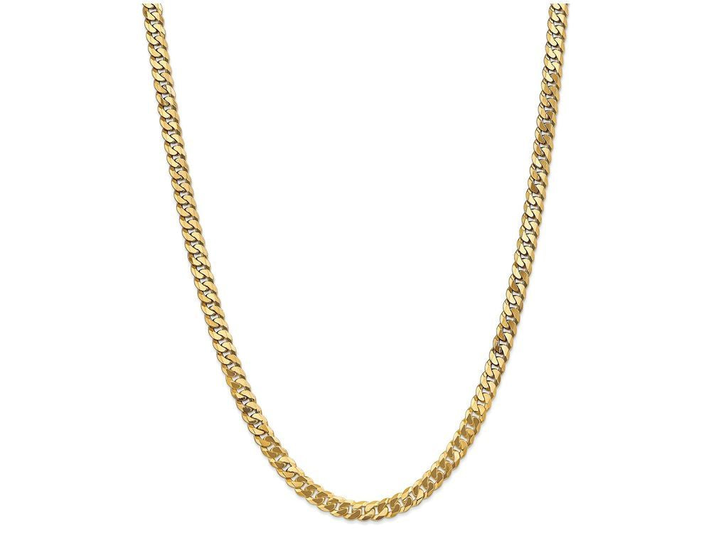 FJC Finejewelers 22 Inch 14k 6.1mm Solid Polished Flat Curb Chain Necklace