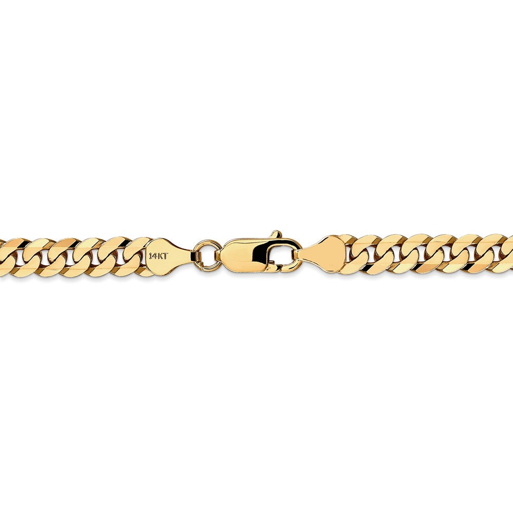 FJC Finejewelers 24 Inch 14k 6.1mm Beveled Curb Chain Necklace
