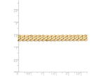 FJC Finejewelers 8 Inch 14k Yellow Gold 6.1mm Beveled Curb Chain Bracelet