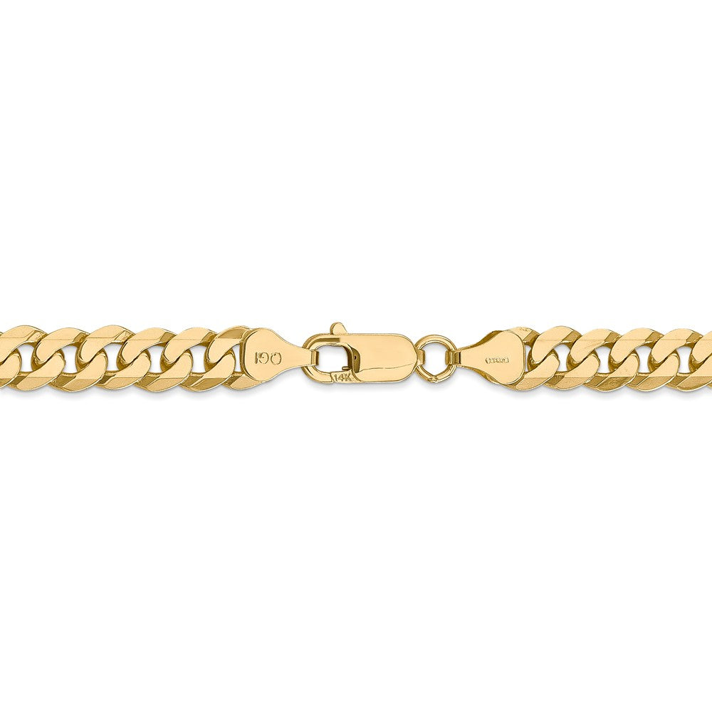 FJC Finejewelers 18 Inch 14k 7.25mm Beveled Curb Chain Necklace