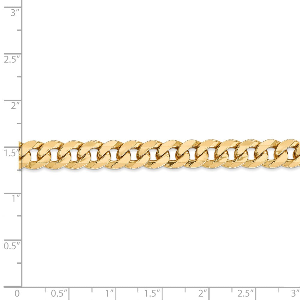 FJC Finejewelers 20 Inch 14k 8mm Beveled Curb Chain Necklace