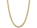 FJC Finejewelers 24 Inch 14k 8mm Flat Beveled Curb Chain Necklace