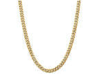 FJC Finejewelers 24 Inch 14k 8mm Flat Beveled Curb Chain Necklace