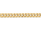 FJC Finejewelers 8 Inch 14k Yellow Gold 8mm Beveled Curb Chain Bracelet