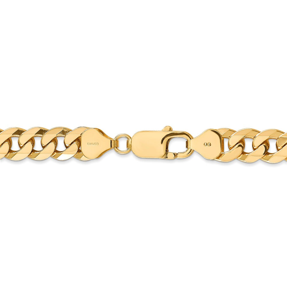 FJC Finejewelers 14 kt Yellow Gold 8mm Beveled Curb Chain Bracelet
