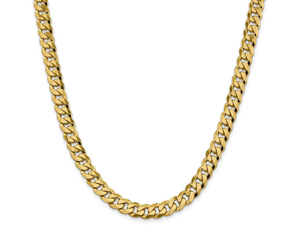 FJC Finejewelers 14 kt Yellow Gold 8.5mm Beveled Curb Chain