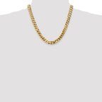FJC Finejewelers 20 Inch 14k 9.5mm Beveled Curb Chain Necklace