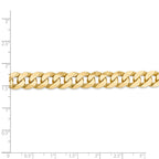 FJC Finejewelers 8 Inch 14k 9.5mm Beveled Curb Chain Bracelet