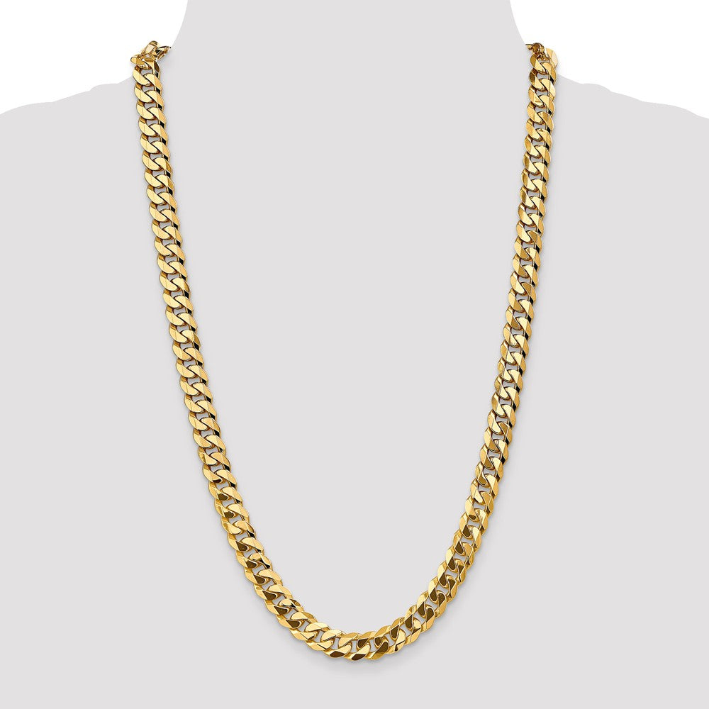 FJC Finejewelers 8 Inch 14k 9.5mm Beveled Curb Chain Bracelet