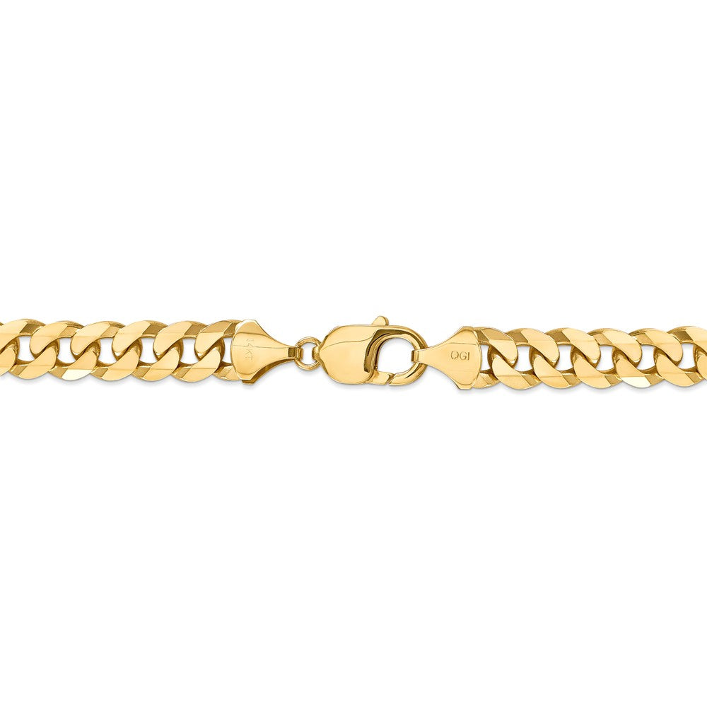 FJC Finejewelers 8 Inch 14k 9.5mm Beveled Curb Chain Bracelet